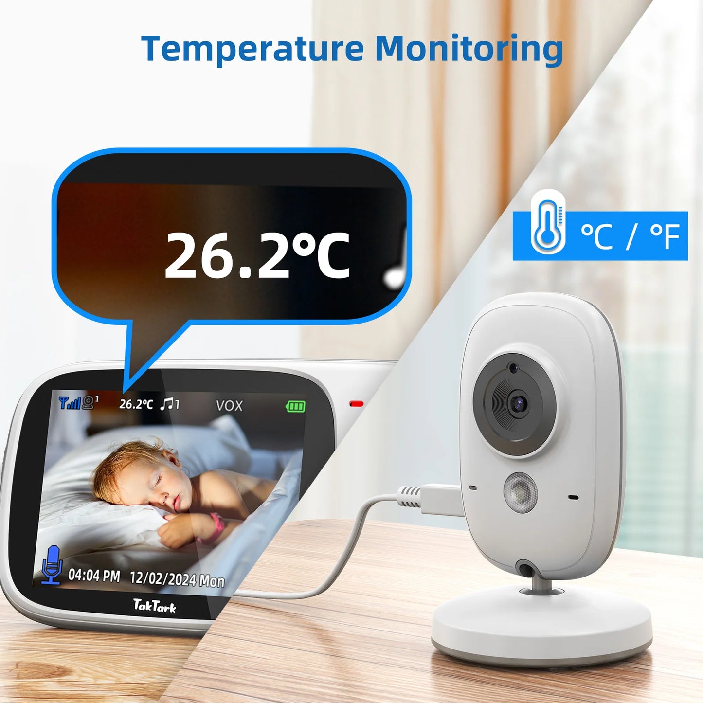 TakTark 3.2" Wireless Baby Monitor