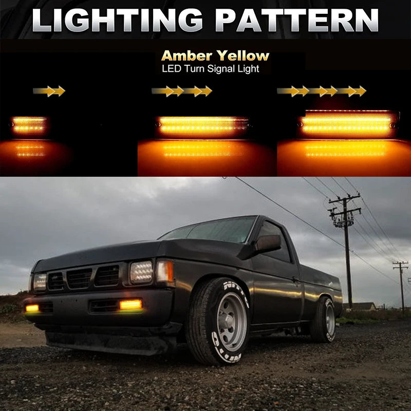 LED Bumper Amber Turn Signal & White DRL