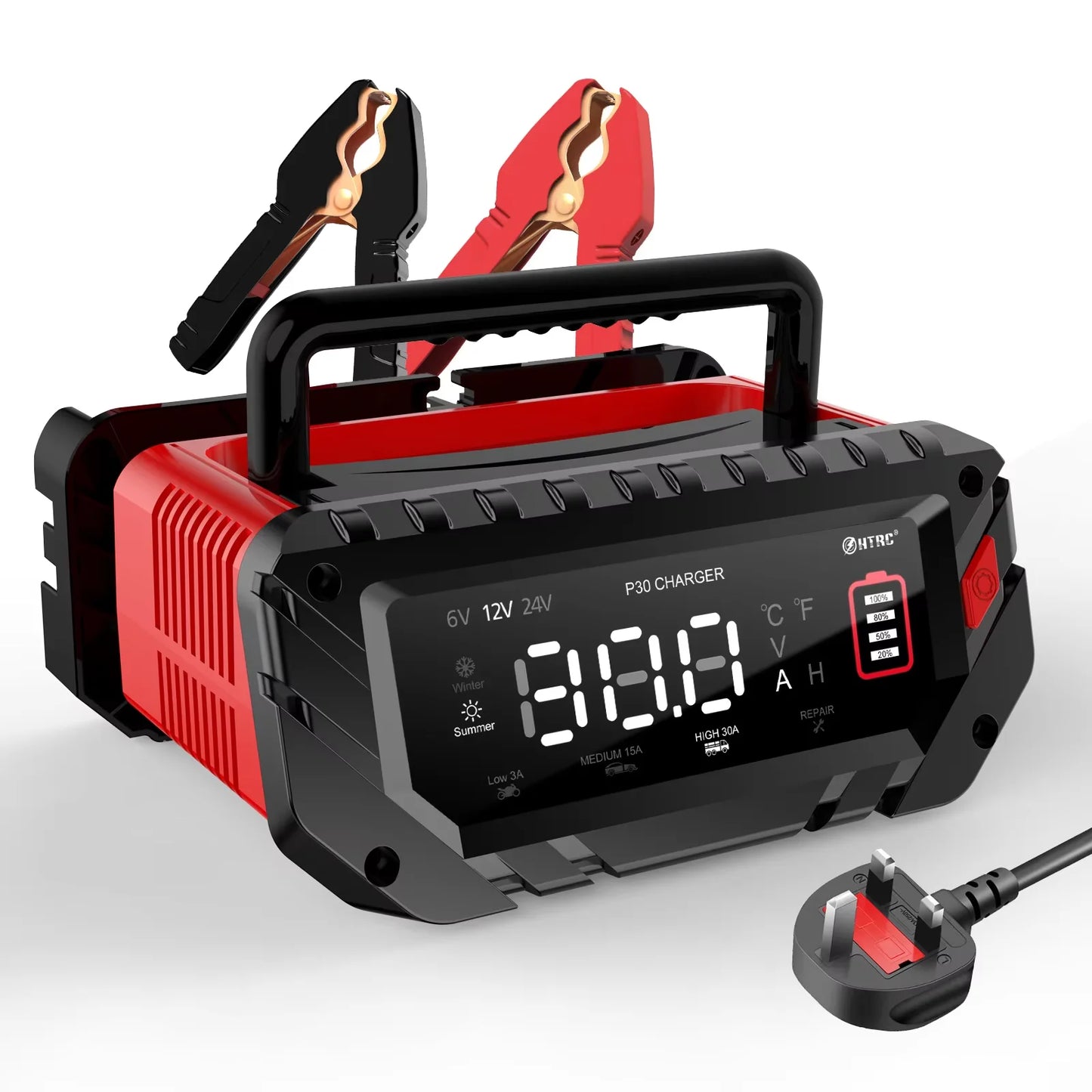 12V/24V Smart Battery Charger for AGM, GEL & LiFePO4