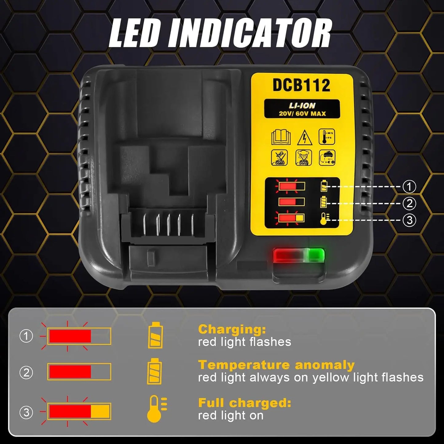 DCB112 Li-Ion Battery Charger