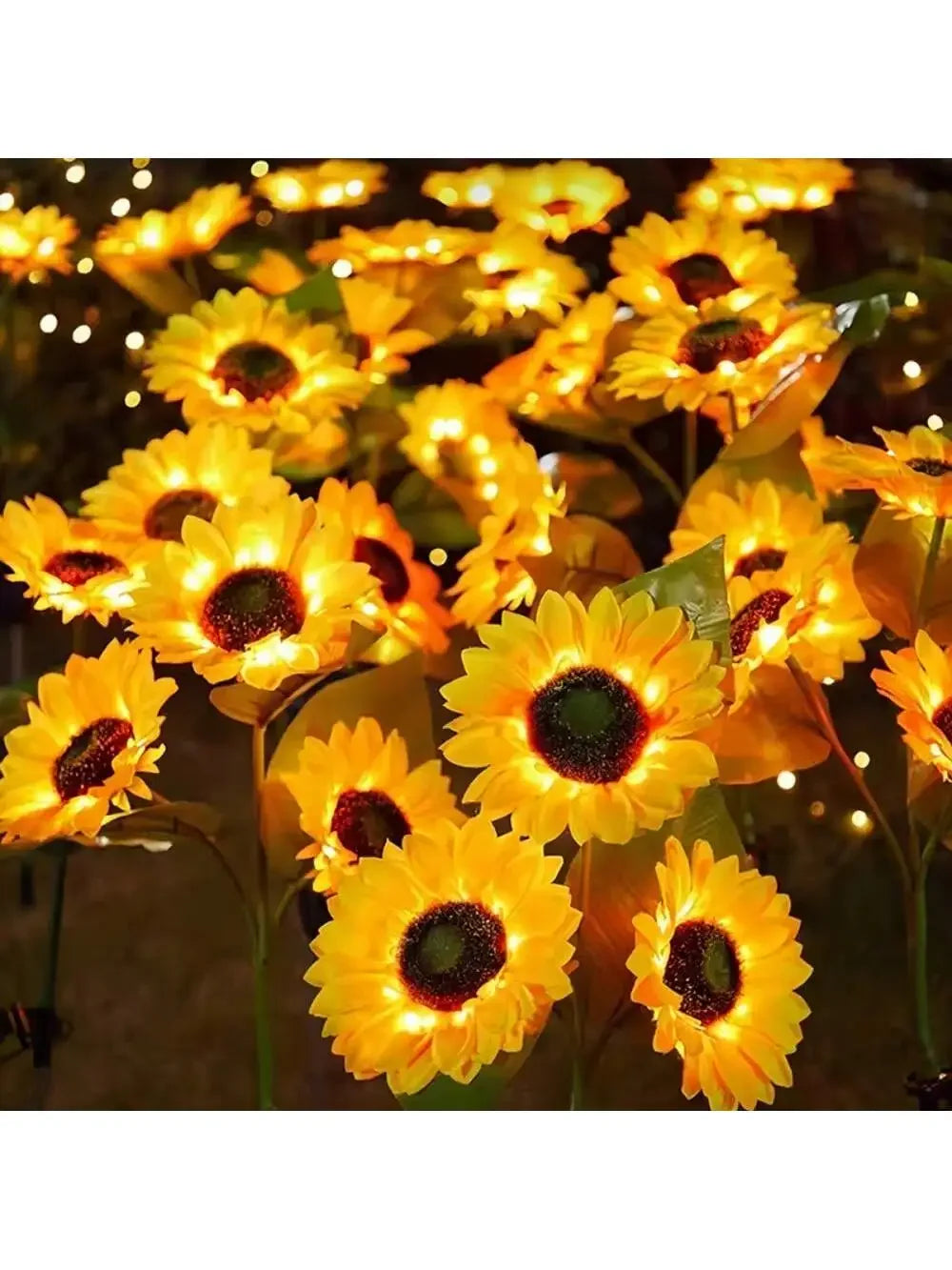 Waterproof Outdoor Solar LED Sunflower Lamp