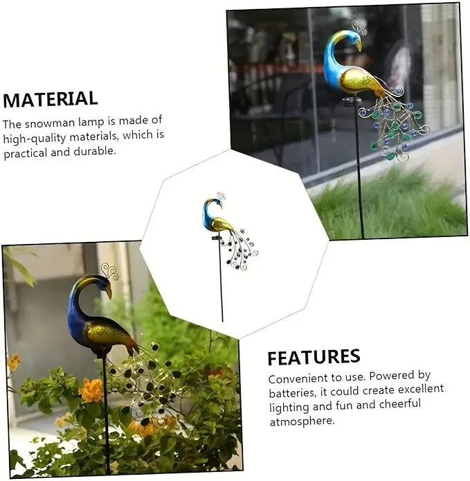 Metal Peacock Garden Decor