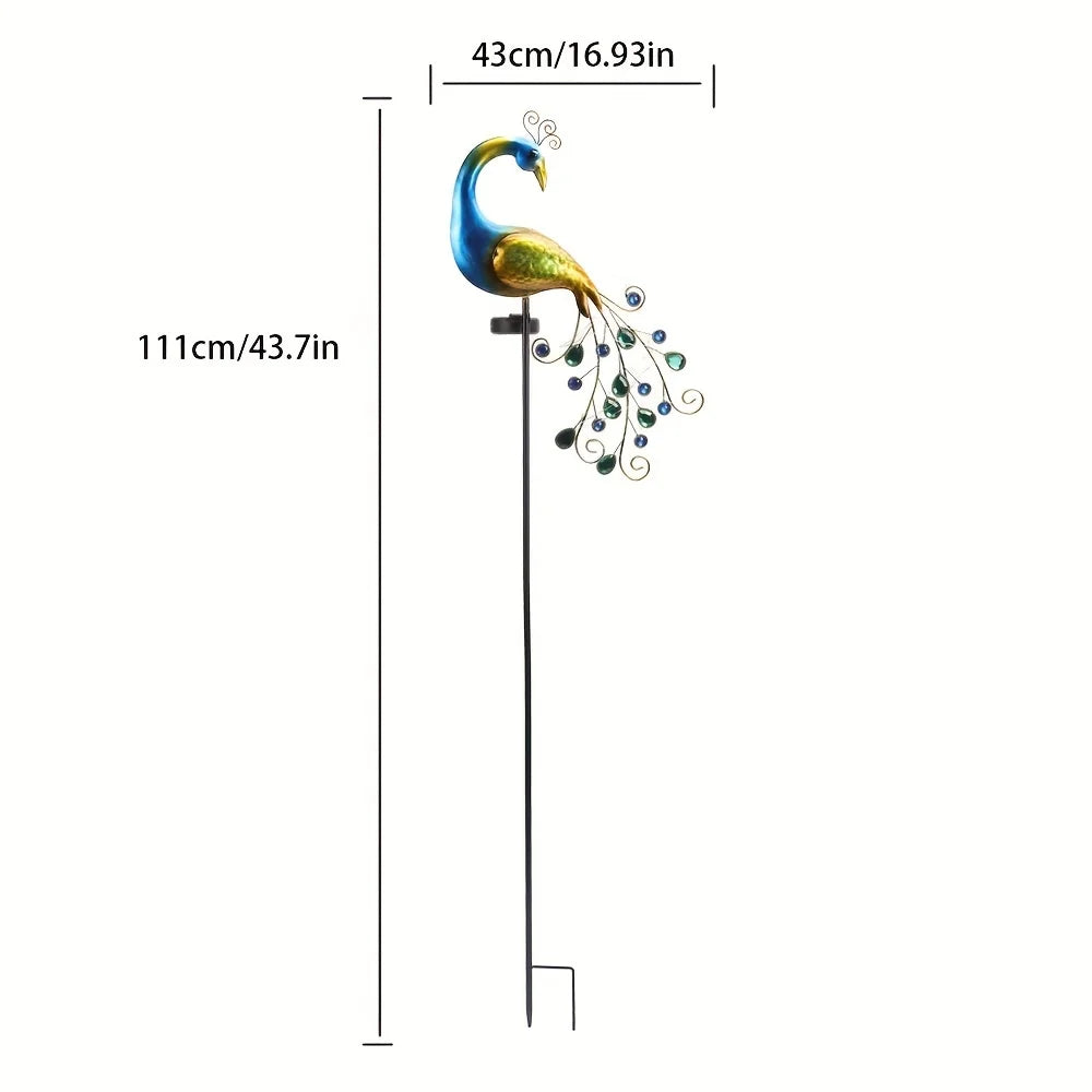 Metal Peacock Garden Decor