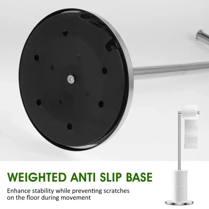 Freestanding Stainless Steel Toilet Paper Holder – Anti-Rust
