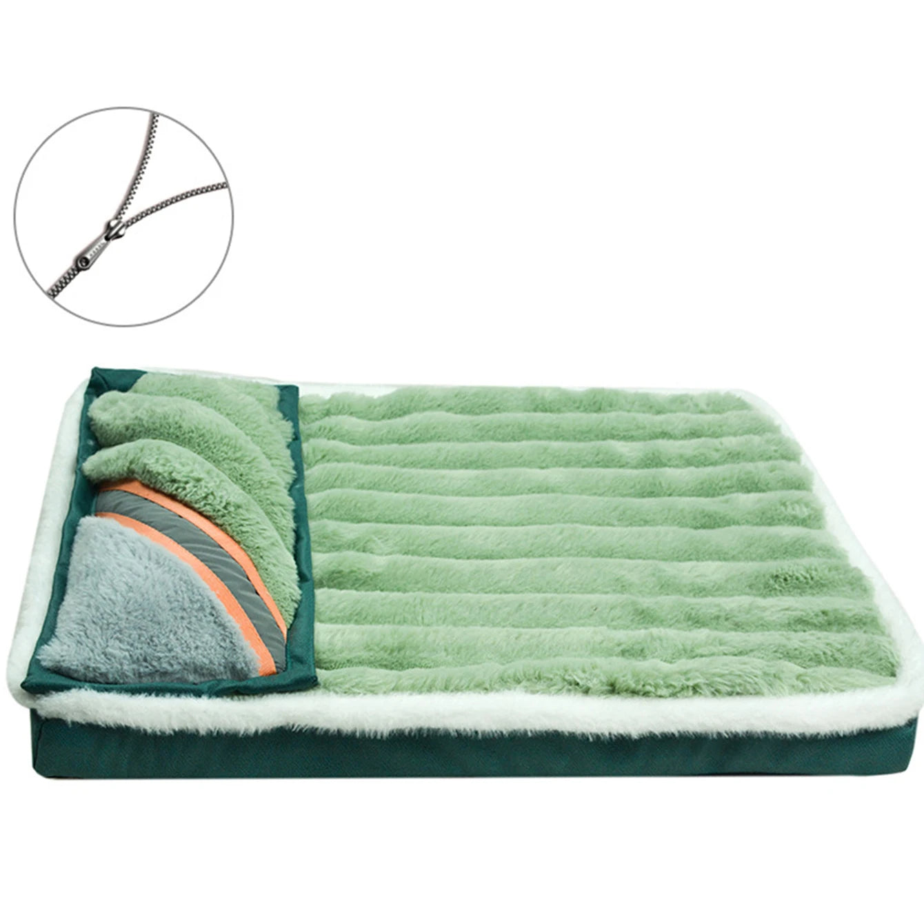 Removable Zipper Dog & Cat Bed Mat