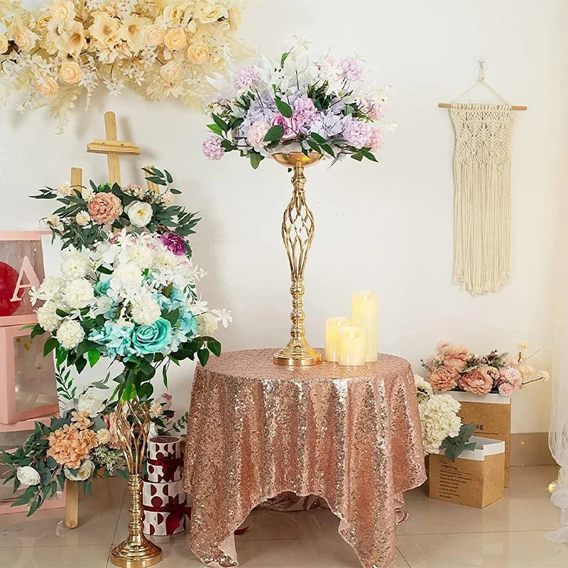 Wedding Table Candle Holder & Flower Vase Decor