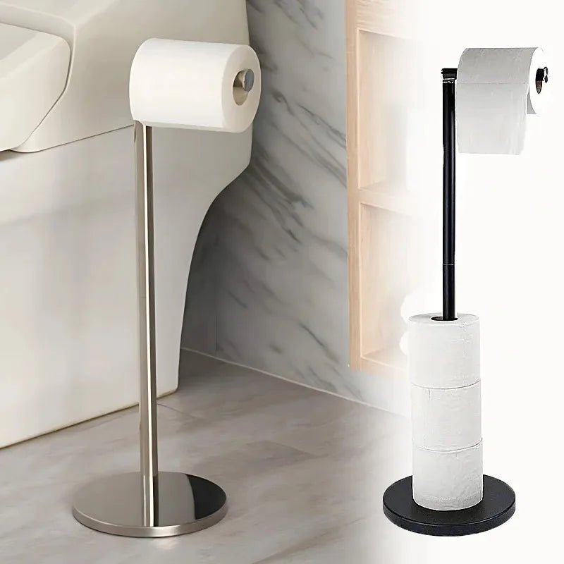 Freestanding Stainless Steel Toilet Paper Holder – Anti-Rust