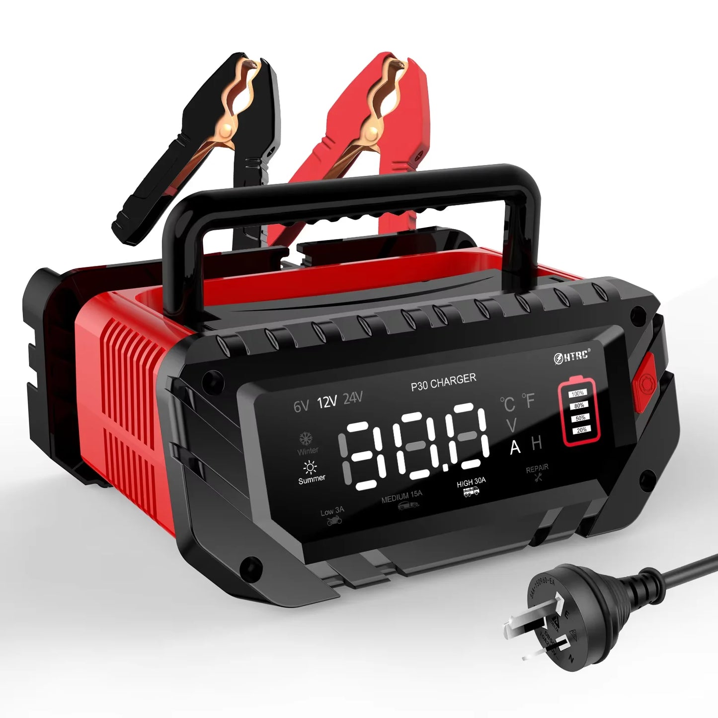 12V/24V Smart Battery Charger for AGM, GEL & LiFePO4