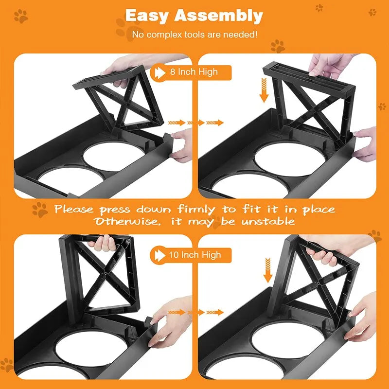 Adjustable Height – Customizable for pet comfort