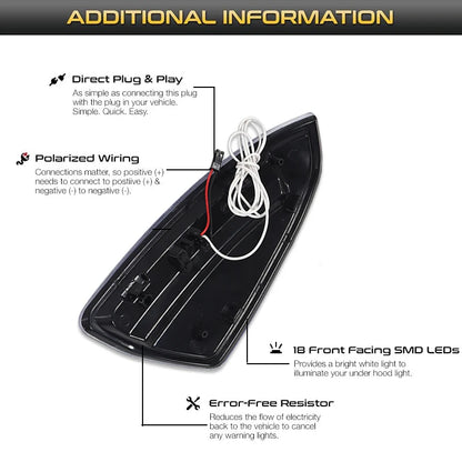 White LED Side Mirror Turn Signal Light
