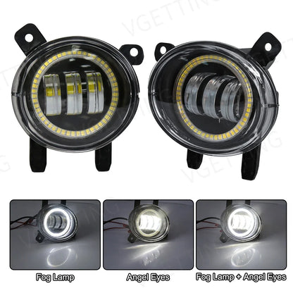 2PCS LED Angel Eye Fog Lamps