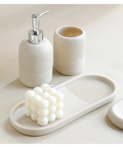 5PCS Bathroom Accessories Set – Lotion Dispenser