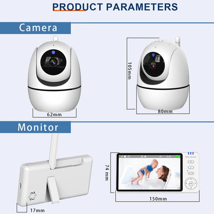5.0" Wireless Video Baby Monitor