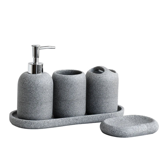 5PCS Bathroom Accessories Set – Lotion Dispenser