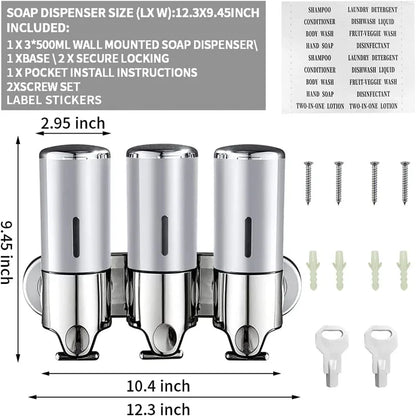 Manual Wall-Mounted Soap Dispenser