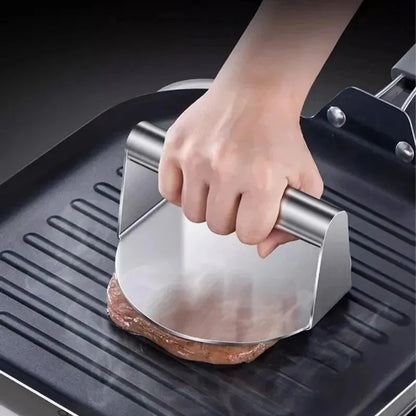 Stainless Steel Hamburger Meat Press – 1PC