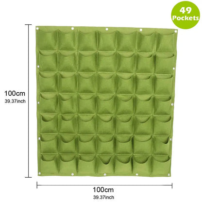 49-Pocket Hanging Planter Bag