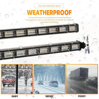 2-in-1 162 LED Windshield Strobe Warning Light
