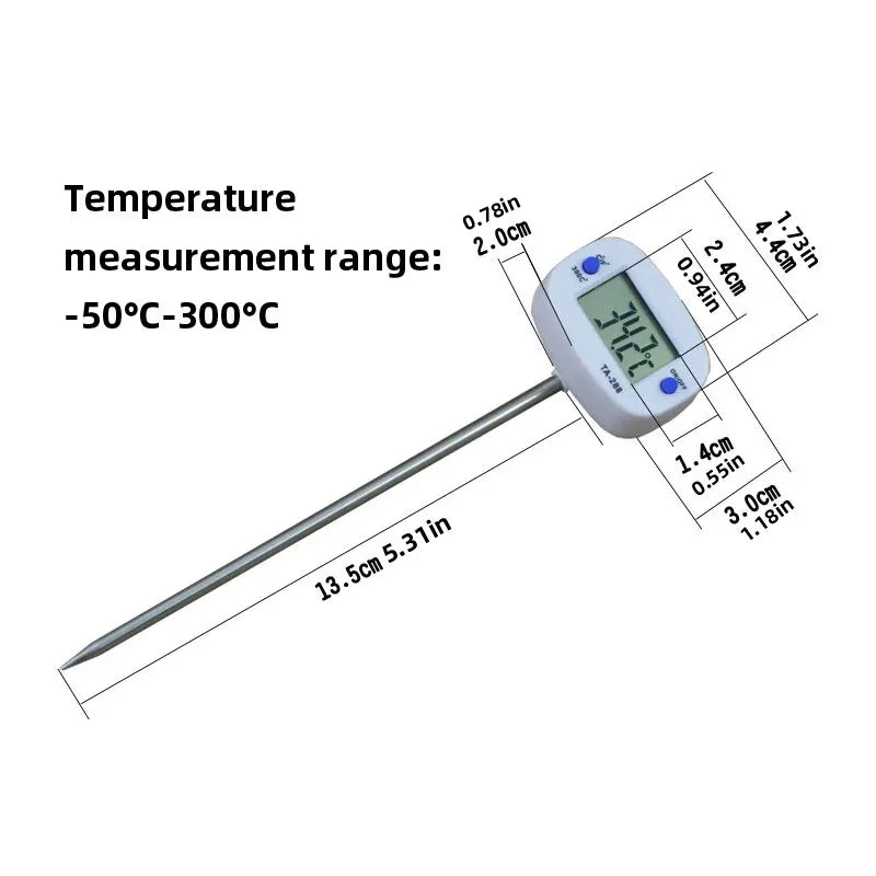 Kitchen Thermometer – For Oil, Coffee, BBQ, Milk & Water