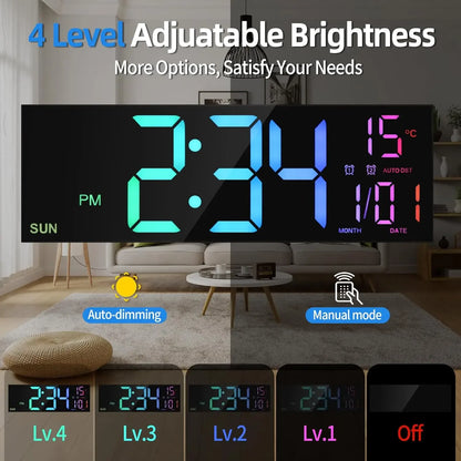 16.2" Large Digital Wall Clock
