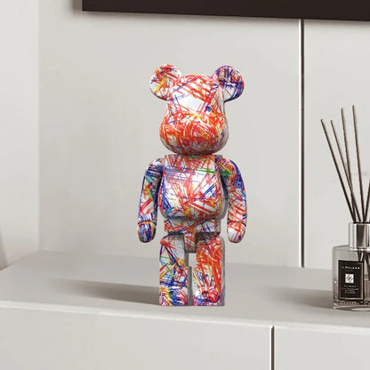 27cm Graffiti Bear Figurine