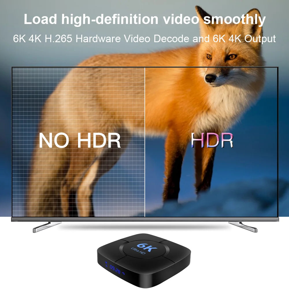 HONGTOP 6K Smart TV Box