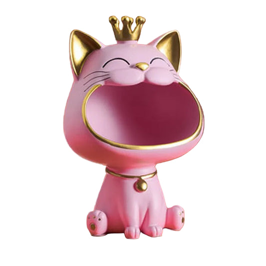 Decorative Cat Sculpture & Storage Ornament
