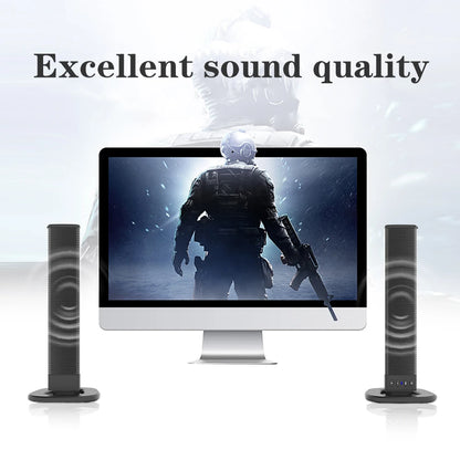 Powerful Wireless Soundbar with Subwoofer for TV & PC
