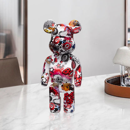 27cm Graffiti Bear Figurine