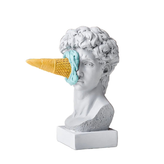 Modern Nordic Ice Cream David Figurine
