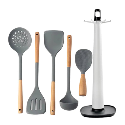 Wooden Handle Silicone Cooking Spatula