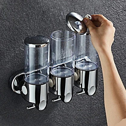 Wall-Mounted Soap & Shampoo Dispenser