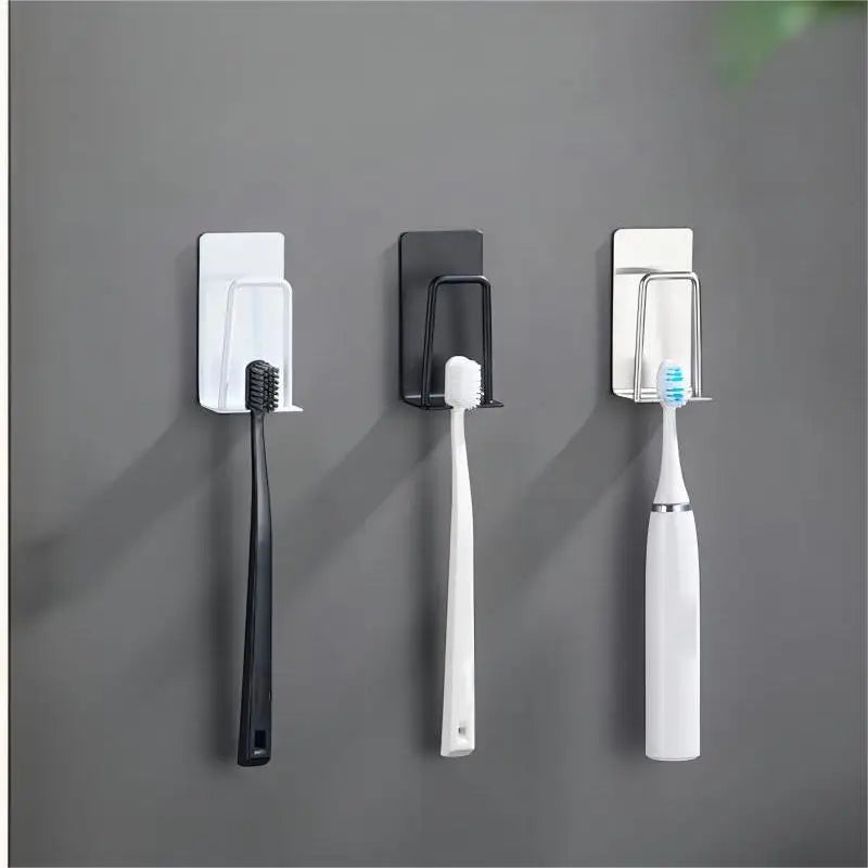 Stainless Steel Wall-Mounted Toothbrush Holder