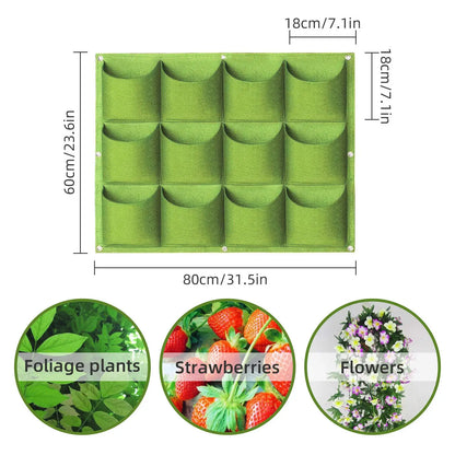 49-Pocket Hanging Planter Bag