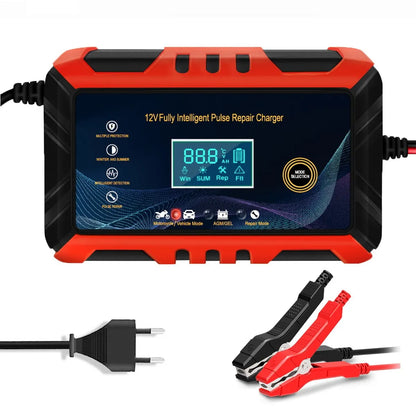 LCD Car Battery Charger with Pulse Repair