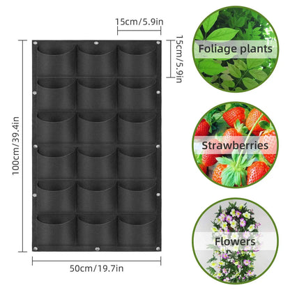 49-Pocket Hanging Planter Bag