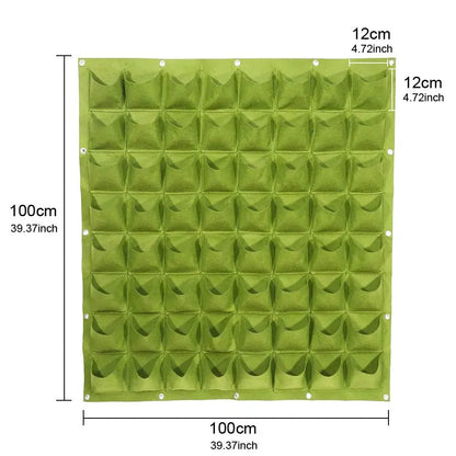 49-Pocket Hanging Planter Bag