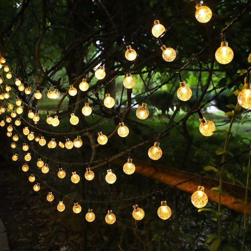 Solar Crystal Globe Fairy Lights