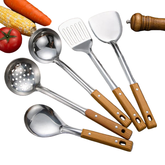 Thickened Stainless Steel Cooking Spatula Set
