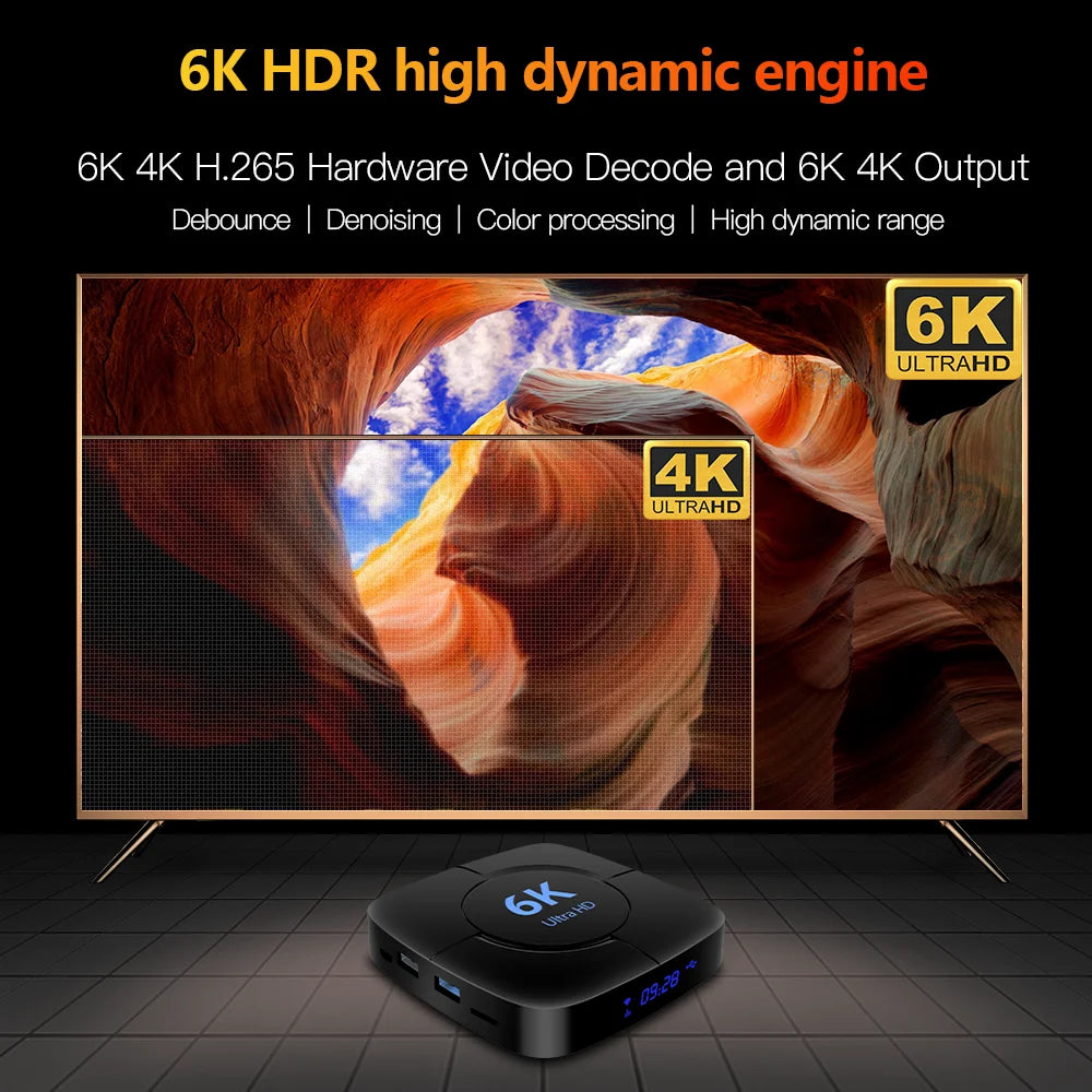 HONGTOP 6K Smart TV Box