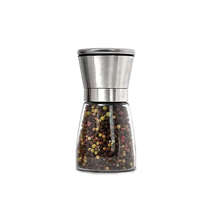 180/200ML Pepper Grinder Stainless Steel Glass Spice Bottle