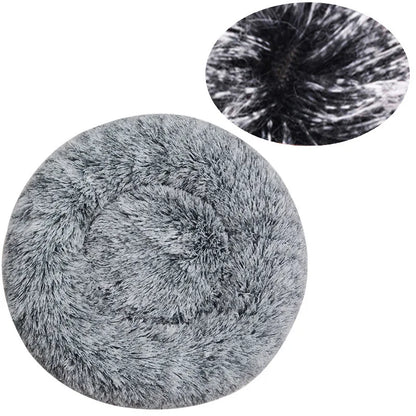 Round Plush Dog & Cat Bed