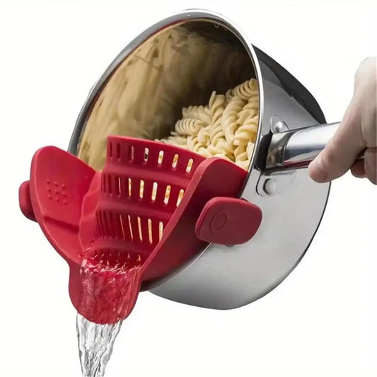 Adjustable Clip-On Pot Strainer – Kitchen Sink & Pan Accessory