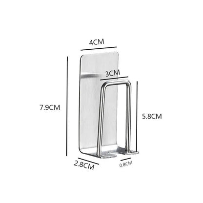 Stainless Steel Wall-Mounted Toothbrush Holder