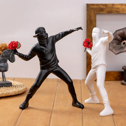 Flower Thrower Sculpture Figurine