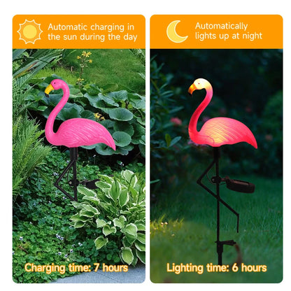 Solar Flamingo LED Light