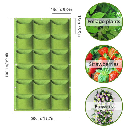 49-Pocket Hanging Planter Bag