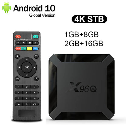 Hot X96Q Smart TV Box 4K Android 10 (2GB/16GB)