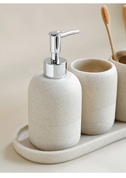 5PCS Bathroom Accessories Set – Lotion Dispenser