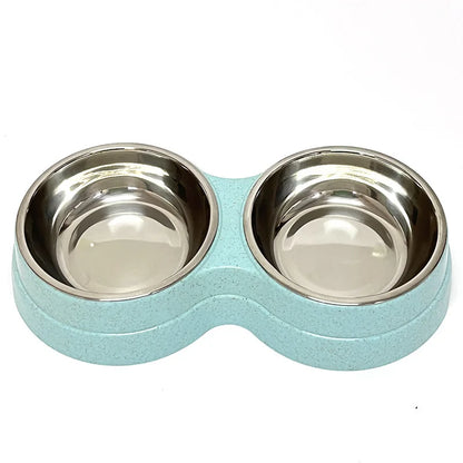 Double Stainless Steel Pet Bowl
